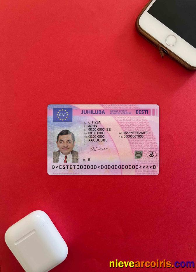 Estonia driving license photolook